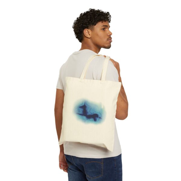 Artistic Cotton Canvas Tote Bag - Eco-Friendly Shopping & Beach Companion